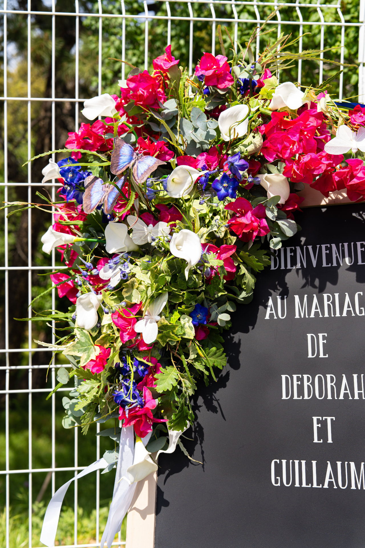 Réalisation florale de mariage par Petits Bonheurs Événementiel