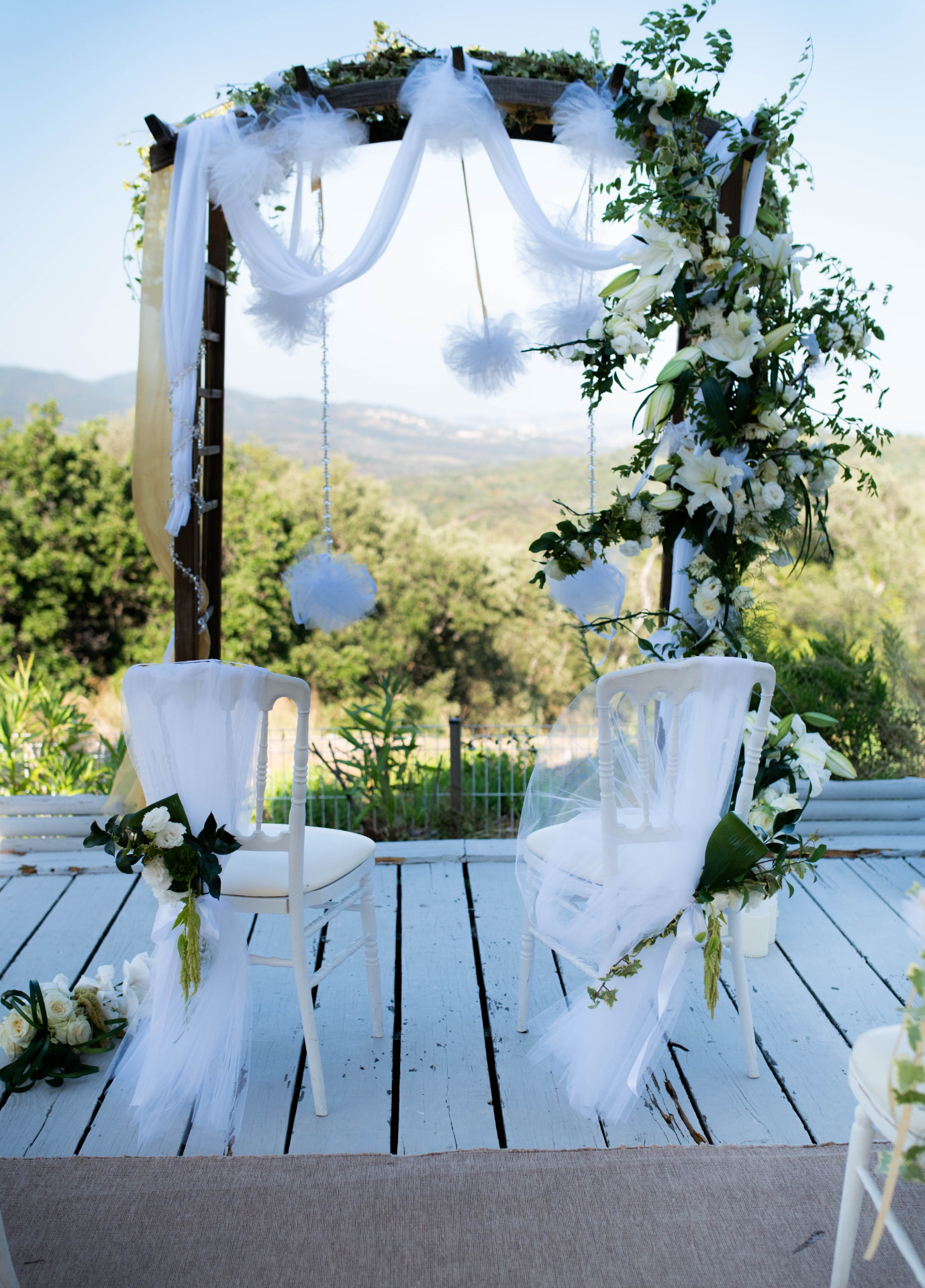 Réalisation florale de mariage par Petits Bonheurs Événementiel