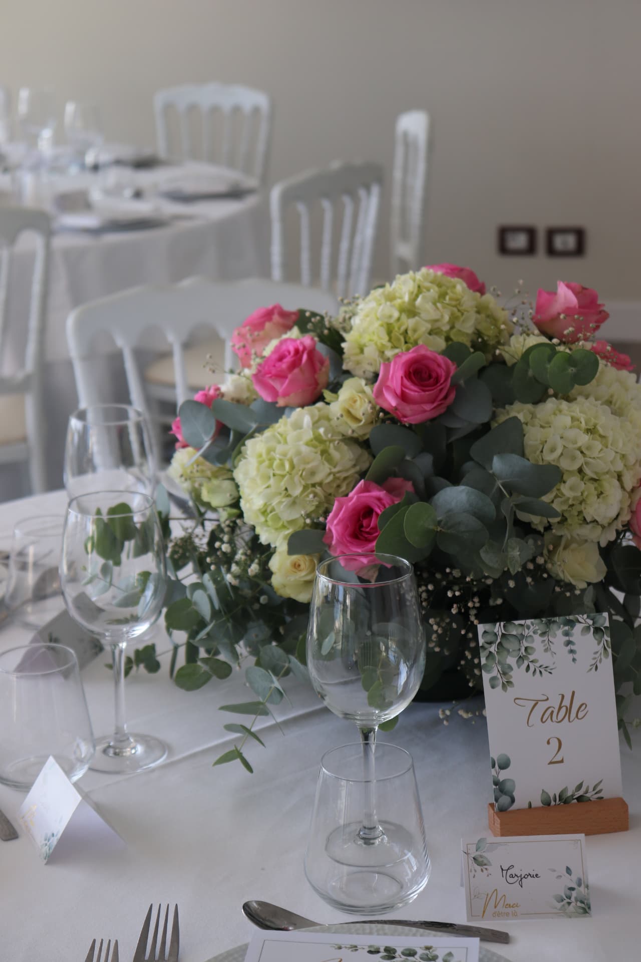 Réalisation florale de mariage par Petits Bonheurs Événementiel