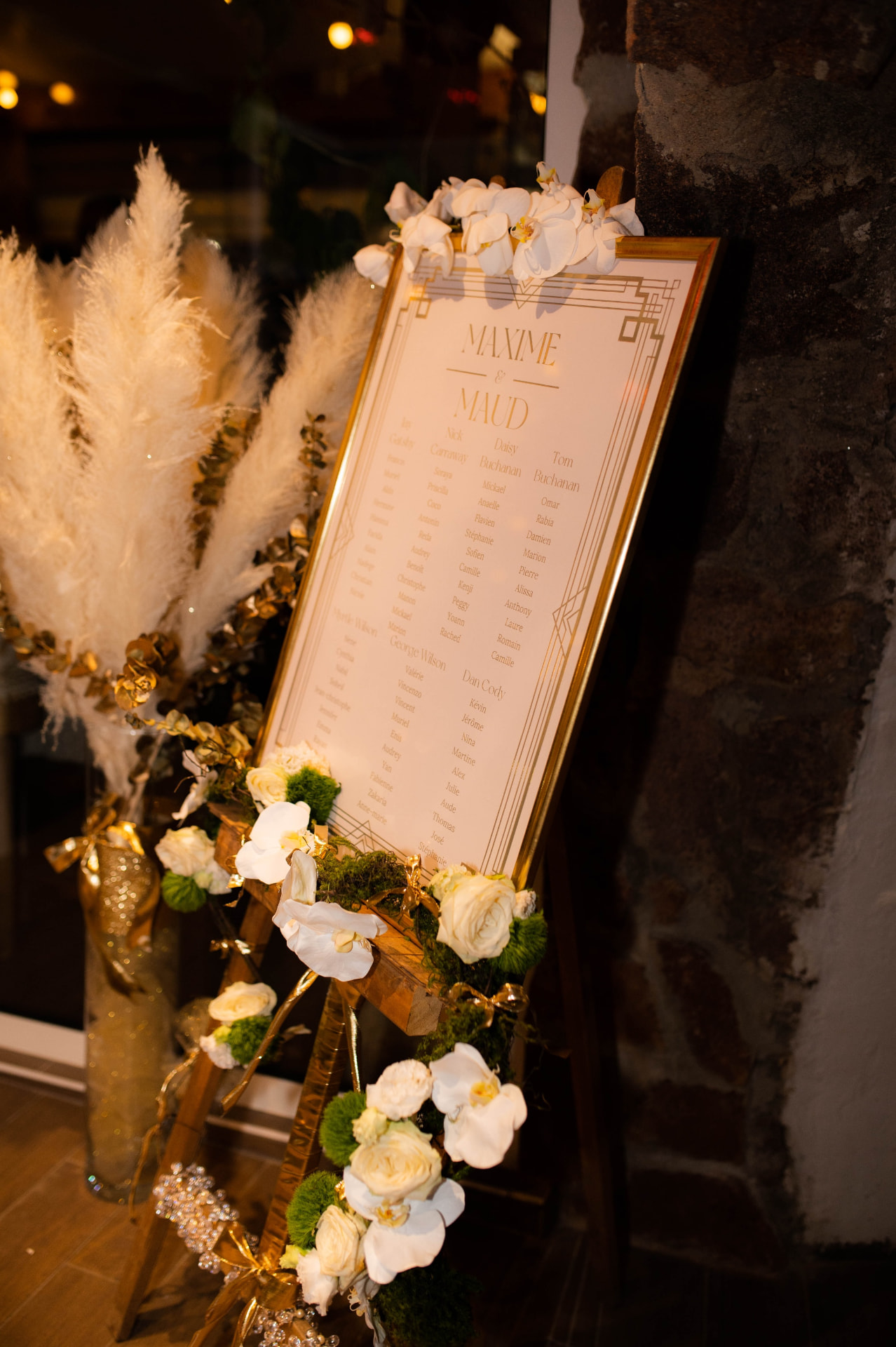 Réalisation florale de mariage par Petits Bonheurs Événementiel