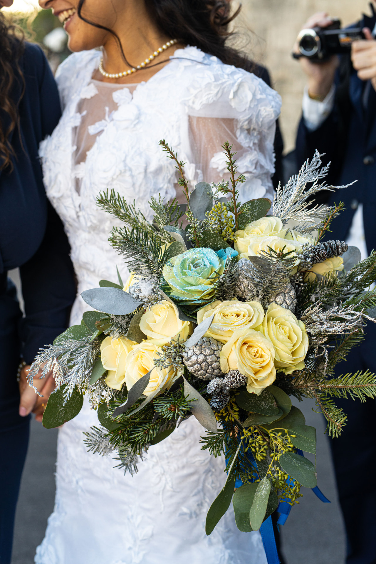 Réalisation florale de mariage par Petits Bonheurs Événementiel